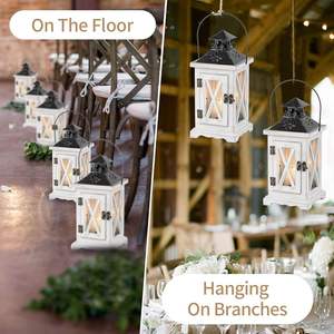 โคมไฟไม้ทำด้วยมือที่สง่างามการออกแบบที่แข็งแกร่งและทนทานสำหรับบ้านสวนโต๊ะแสดงเทียนสำหรับกิจกรรมพิเศษ - Product Image 6