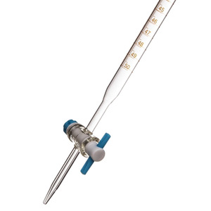 زجاجيات مختبرية فئة A السحاحة مع PTFE محبس مستقيم - Product Image 1