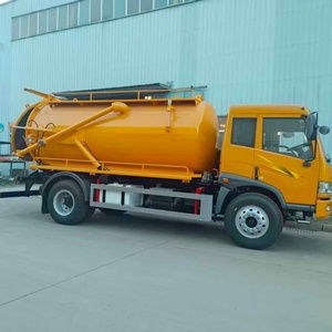 Camion d'aspiration des eaux usées diesel manuel FAW 4X2 8CBM, camion de nettoyage à pompe à vide haute capacité pour l'assainissement municipal - Product Image 2