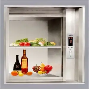 Ucuz 100-300kg,0.4m/s gıda asansörü, dumbwaiter servis asansörü mutfak/otel