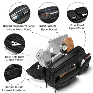 Riñonera Impermeable de un Solo Hombro para Hombre, Estudiante, <span class=keywords><strong>Bandolera</strong></span> <span class=keywords><strong>Cruzada</strong></span>, Bolso de Hombro, Riñonera de Pecho - Product Image 2