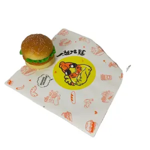 Cấp thực phẩm bao bì gói không thấm mỡ bánh sandwich Burger giấy