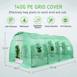 Invernadero de túnel grande para exteriores, 4x3x2M, cubierta de PE agrícola, invernadero de jardín, túnel grande, casa verde, Sera de <span class=keywords><strong>Gradina</strong></span> - Product Image 3