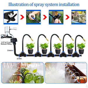 Sistema de Riego Automático para Jardín de 15 m, Kit de Riego por Goteo, Conectores Rápidos, Boquillas Atomizadoras Flexibles para Invernadero y Patio - Product Image 2