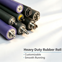 Rouleau de guidage en caoutchouc résistant de haute qualité, personnalisé, anti-âge, pour ligne de production d'extrusion plastique