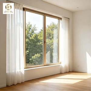 Fenêtres en aluminium à MOQ flexible, <span class=keywords><strong>double</strong></span> <span class=keywords><strong>vitrage</strong></span>, NFRC AS2047, grandes fenêtres en verre pour propriétés de luxe, fenêtres coulissantes résistantes aux ouragans - Product Image 2