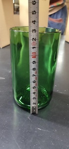 Fabricant de bougies en verre de bouteille de vin coupé en deux, polies au feu, sans éclats, pour la dégustation - Product Image 5
