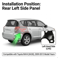 Panneau latéral arrière gauche (avec trou pour réservoir de carburant) pour Toyota RAV4 2009-2013, pièces de carrosserie automobile