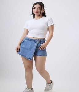 Débardeurs courts asymétriques en coton pour femmes, tissu doux et extensible, coupe confortable, décontracté, séchage rapide, respirant, voyage, extérieur - Product Image 1