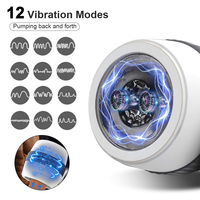 Automatischer Saug-Masturbator für Männer – Orale und Vaginale Penetration – Vibrator und Sextoy für männliche Selbstbefriedigung – Masturbationsbecher