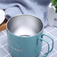 Thermos isolé sous vide, tasse thermique, pour usage de bureau, de 350ml, Mug de bière, de lait, de café, avec poignée, bonne qualité, vente en gros
