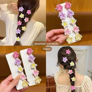 مشابك شعر مرحة بألوان الباستيل لوقت اللعب الخارجي مستوحاة من الزهور للفتيات إكسسوارات شعر عملية - Product Image 2