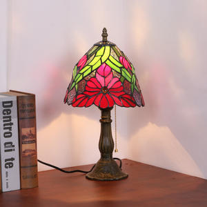 Lámpara de Mesa de Crisantemo de Estilo Campestre Ouhaodi, Hecha a Mano, Art Deco, para Lectura, Iluminación Creativa para Mesita de Noche y Cafetería - Product Image 4