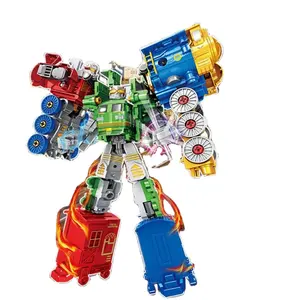 HY Toys Puzzle pour enfants voiture de Morphing Triad - Robot modèle coulissant garçon jouets assemblés cadeaux de maternelle