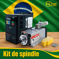 Kit d'Inverseur VFD pour Machine de Fraisage CNC Refroidie par Air 220V 1.5KW avec Moteur de Broche ER11 et Mandrin à Pince - Livraison Gratuite au Brésil