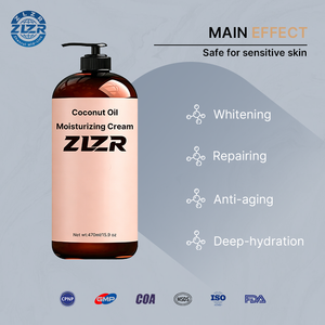 Loción Corporal Hidratante ZLZR con Aceite de Coco, Manteca de Cacao, Vitamina C y Ácido Hialurónico, Vegana, Blanqueadora, Humectante para Piel Seca, 450g - Product Image 5