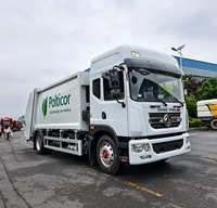 Camion à ordures compacteur Dongfeng 15CBM 4x2 Diesel haute puissance à chargement arrière, normes d'émission Euro 5, conduite à gauche/droite, garantie 1 an