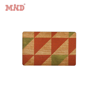 Carte en bois personnalisée de luxe avec impression, RFID NFC MIFARE DESFire EV1, pour clés d'entreprise