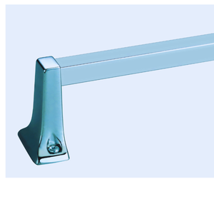 Porte-serviettes chromé de 30 pouces, base en alliage de zinc, acier inoxydable, accessoires de salle de bain classiques à fixation murale - Product Image 2