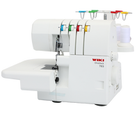 JUKKY 703 Machine à coudre surjeteuse portative industrielle Offre Spéciale Mini quatre fils usage domestique domestique alimentation manuelle industrielle
