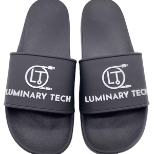 Diseño personalizado mujeres hombres tamaño 3D impresión suela superior chanclas calzado diapositivas sandalias antideslizante punta abierta para la temporada de primavera - Product Image 2