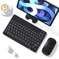 Tablet klavye Mouse Combos 10 inç evrensel Tablet ofis için kablosuz klavye fare seti