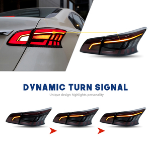 HCMOTIONZ Feux arrière à LED pour Nissan Sentra 2012-2019 B17 Pulsar Sylphy avec lentille rouge <span class=keywords><strong>Smole</strong></span> Color Car Rear Lamps Assembly - Product Image 3