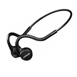 Lenovo X5 Berkualitas Asli Earphone Bawah Air IPX8 Bass Nirkabel Peredam Kebisingan Headphone Konduksi Tulang