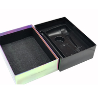 Boîte cadeau rigide en carton grand format, luxe, vide, avec impression de logo personnalisée, pelliculage mat, papier d'art, carton gris, pour appareil photo