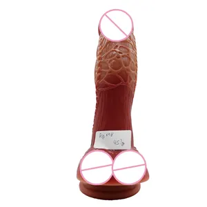 Electric Vibrating Rubber Artificial Penis Vibrator Male Sex Dolls for Women Big Penis