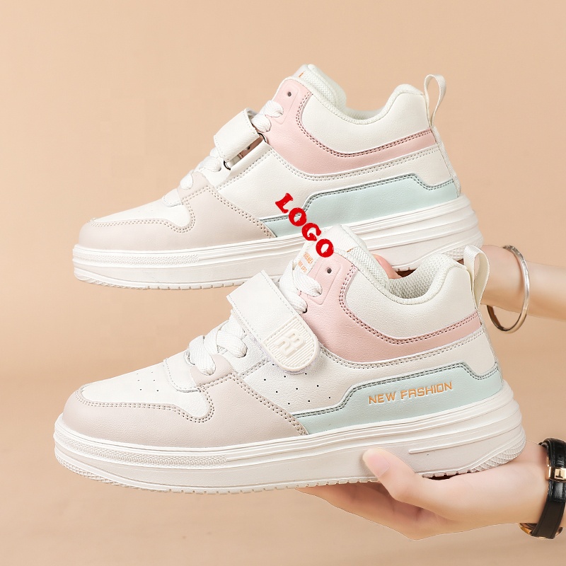 [OPEN YY]YY VELCRO HIGH SNEAKERS★新作・25SS★人気★韓国★ Custom Women Chunky Sneakers - Korean Fashion & Comfort