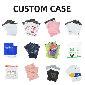 Confezione in plastica impermeabile bolsa de envy os buste DHL opache poly mailer con tasca trasparente per elenco di imballaggio