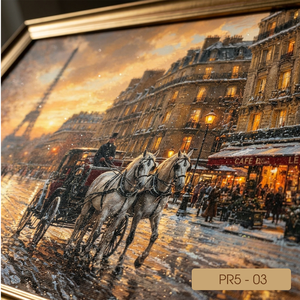 Peinture à l'huile de paysage européen directement de l'usine, toile de luxe pour décoration murale, service OEM ODM Vietnam PR5-3 - Product Image 6