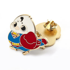 의류 공장 가격에 대한 맞춤형 귀여운 만화 디자인 금속 배지 부드러운 에나멜 핀-최소 주문 도금 기술 없음 - Product Image 5