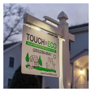 Custom Lawn Real Estate Signage Yard Signs White Stakes Digital Print with Adjustable Sign Mounting <b>Bracket</b> - Product Image 1