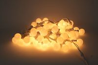 Guirlande lumineuse LED G50 de 20 m, lumières de Noël décoratives en forme de globe, RGB chaudes, étanches, pour l'extérieur, la maison et le balcon