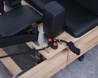 LUMINE Reformer de Pilates en Chêne Massif, Pliable et Réglable, Équipement de Studio à Domicile Durable avec Système de Roulement Silencieux pour le Fitness Corporel