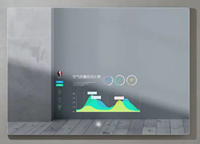 MIRROH.AI Miroir Magique de Salle de Bain Moderne, Miroir TV Android avec Écran Tactile Intégré, Bluetooth, Wifi, YouTube, 1000 mm x 700 mm