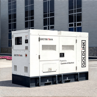 Generador Diésel Goldlink de Bajo Consumo, 20kva, 30kva, 50kw, 75kva, Ultra Silencioso, Monofásico/Trifásico, 200A, Refrigerado por Agua, con ATS
