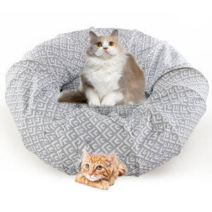 Túnel interactivo plegable para gatos, juguete de cama de alta calidad para gatos grandes - Product Image 2