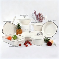 Ensemble de casseroles antiadhésives 8 pièces, compatible four, faitout, poêles et poêle à frire, compatible induction et gaz