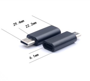 Adattatore da maschio a maschio femmina di tipo <span class=keywords><strong>c</strong></span> in metallo di nuovo arrivo per adattatore da <span class=keywords><strong>iphone</strong></span> a tipo <span class=keywords><strong>c</strong></span>. - Product Image 2