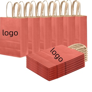 Customizable <b>Biodegradable</b> Eco-Friendly Recyclable Kraft <b>Paper</b> Tote Bags Twisted Handles for Baking Dessert Cake - Product Image 4