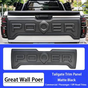 Kit de Carrocería Exterior de ABS y Embellecedor de Parachoques con Rejilla, de Fácil Instalación para GWM Poer Pickup Comercial/Pasajeros/Todoterreno - Product Image 5