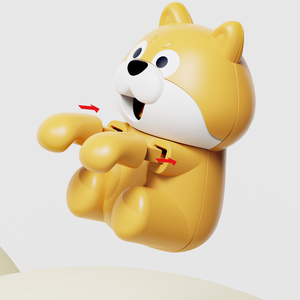 Mini ventilateur rechargeable à 3 vitesses, mignon, en forme de chien <span class=keywords><strong>Shiba</strong></span> Inu, ventilateur électrique à suspendre, jouets pour adultes et enfants, fonctionne avec des piles AJB - Product Image 6