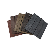 Plancher de terrasse extérieur en WPC moderne et imperméable - Anti-UV, antidérapant, respectueux de l'environnement, planches de terrasse en composite bois-plastique pour jardin et parc