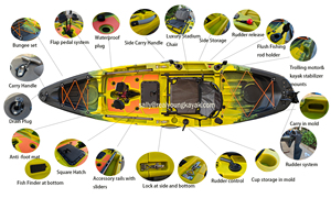 <span class=keywords><strong>Kayak</strong></span> de Pedales Modular Desmontable de 2 Secciones, Nuevo Diseño 2026, <span class=keywords><strong>Kayak</strong></span> de Pesca con Pedales, Cerca de Mí - Product Image 4