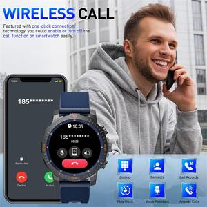 Remax Rodada Esportes dos homens Smartwatch Hombre <span class=keywords><strong>Bluetooth</strong></span> Digital Phone <span class=keywords><strong>Watch</strong></span> <span class=keywords><strong>Smart</strong></span> IP68 Amoled <span class=keywords><strong>Smart</strong></span> <span class=keywords><strong>Watch</strong></span> para homens à prova d'água - Product Image 2