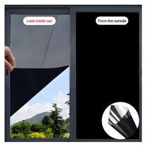 Argento nero 5% unidirezionale visibile ombra pellicola riflettente finestra di <span class=keywords><strong>casa</strong></span> balcone isolamento termico pellicola di vetro <span class=keywords><strong>per</strong></span> edifici commerciali - Product Image 2