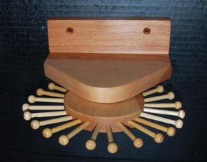 202510手作り広葉樹リボルビングラック省省省省製クローゼット木製タイオーガナイザーマスクオーガナイザークローゼットオーガナイザーマスクディスプレイ - Product Image 5